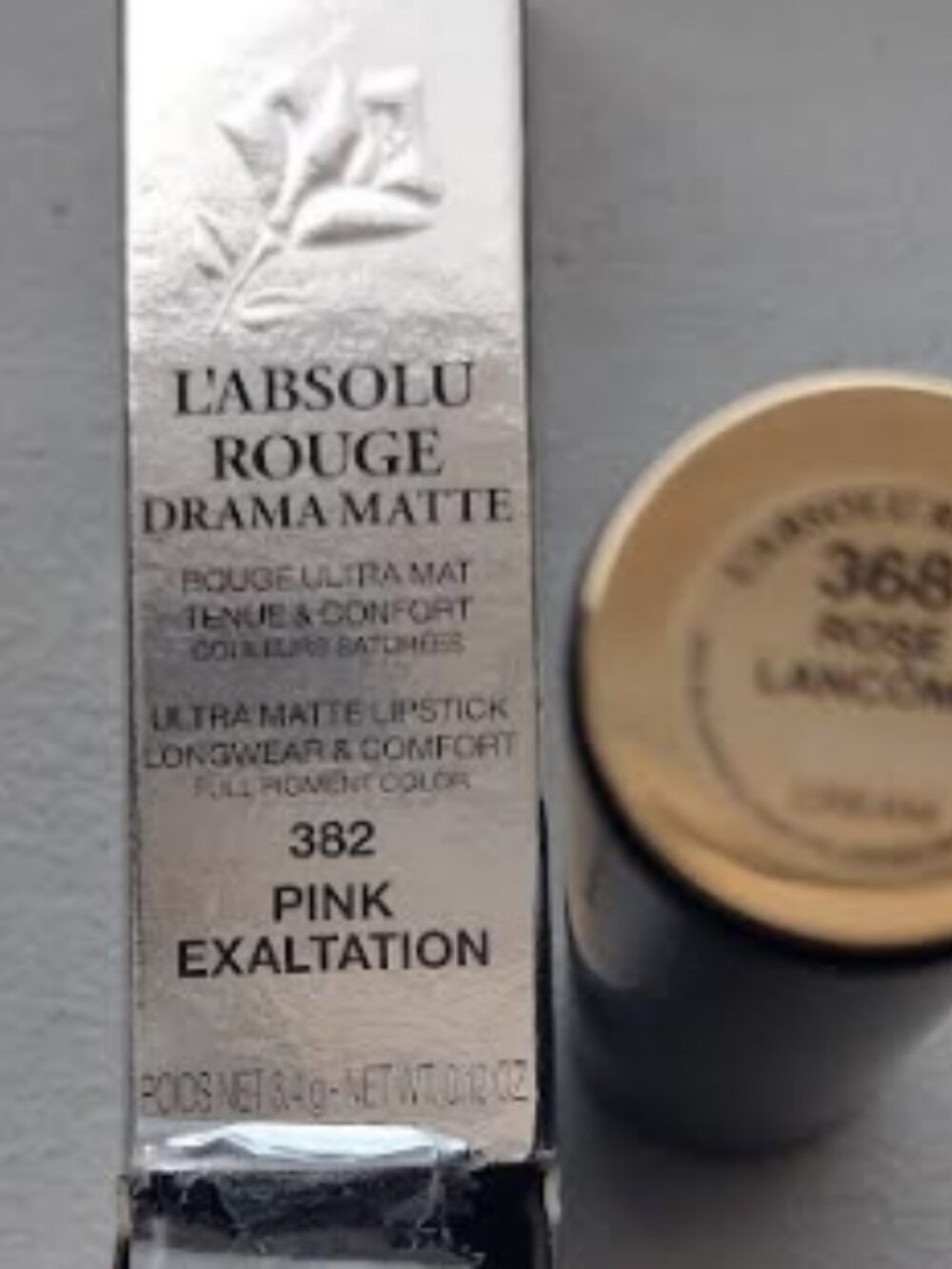 Lancôme L'Absolu Rouge Rose Lancome Lipstick - 368 ROSE LANCOME - Picture 7 of 8